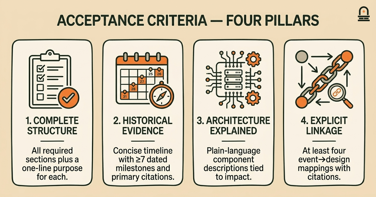 Acceptance Criteria — Four Pillars