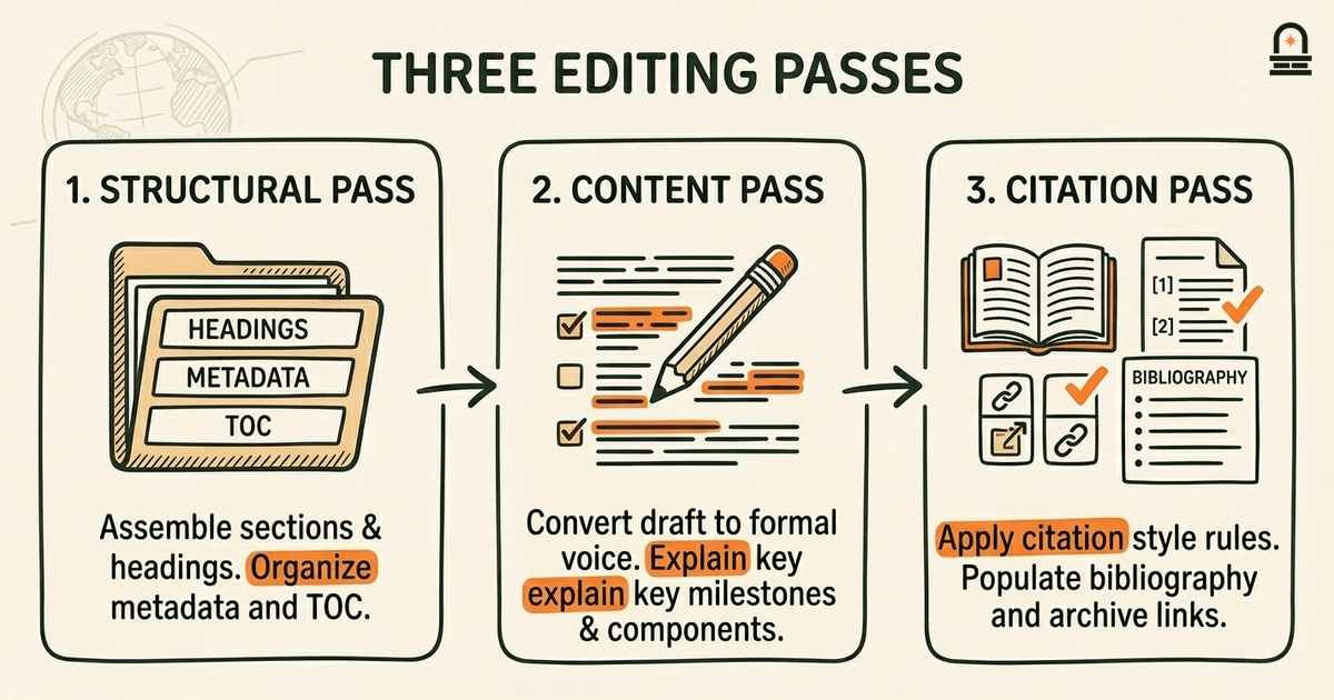Three Editing Passes