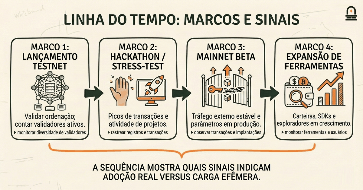 Linha do Tempo de Marcos e Adoção